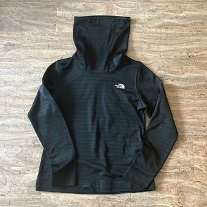 North face turtleneck fleece black size small